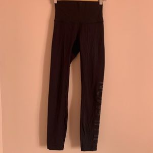 Lululemon high waisted black leggings